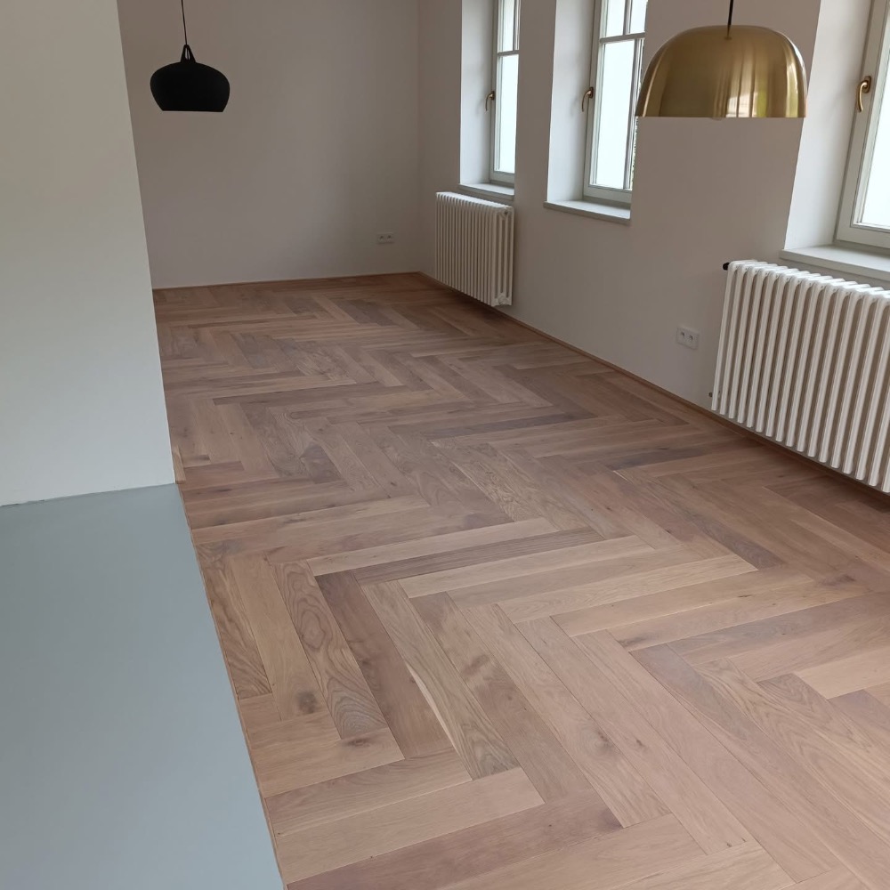 masivní dub prkno bílý olej