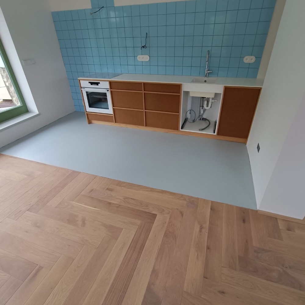 masiv dub prkno 15 mm, bílý olej