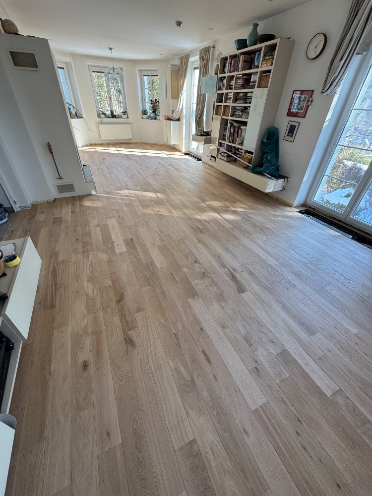 masivní prkno kartáč 120x900x15mm bílý olej