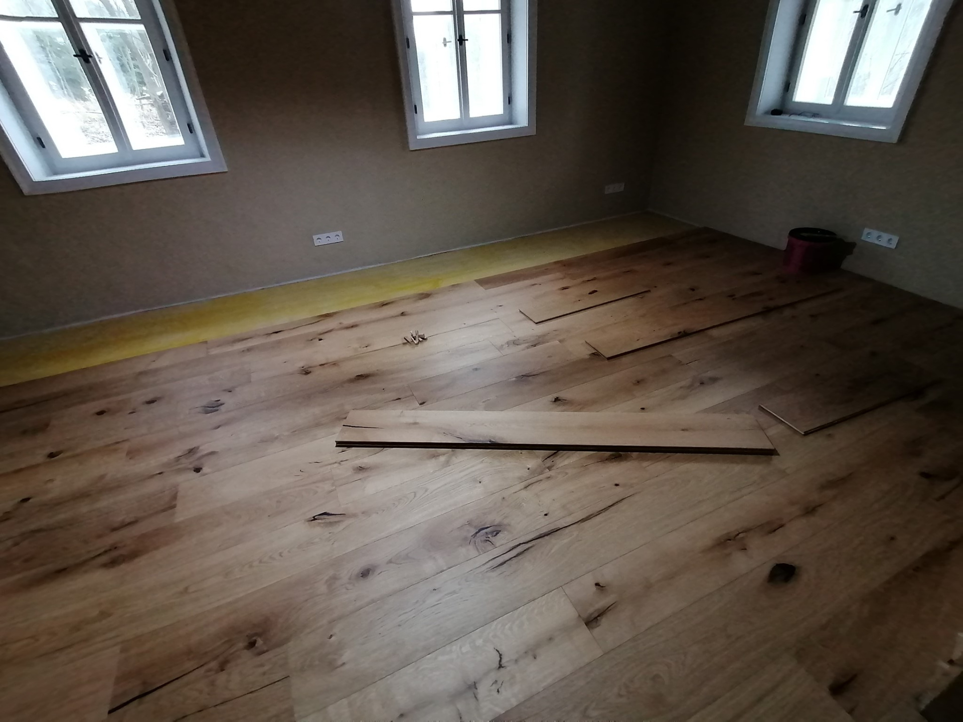 masivní podlaha prkno čirý olej